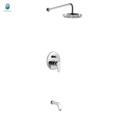 KI-05 high quality adjustable rainfall solid brass concealed shower mixer, single handle with diverter concealed shower mixer